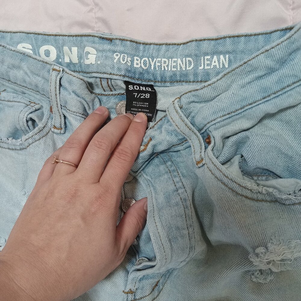S.O.N.G 7/28 90s boyfriend jean - Picture 4 of 7